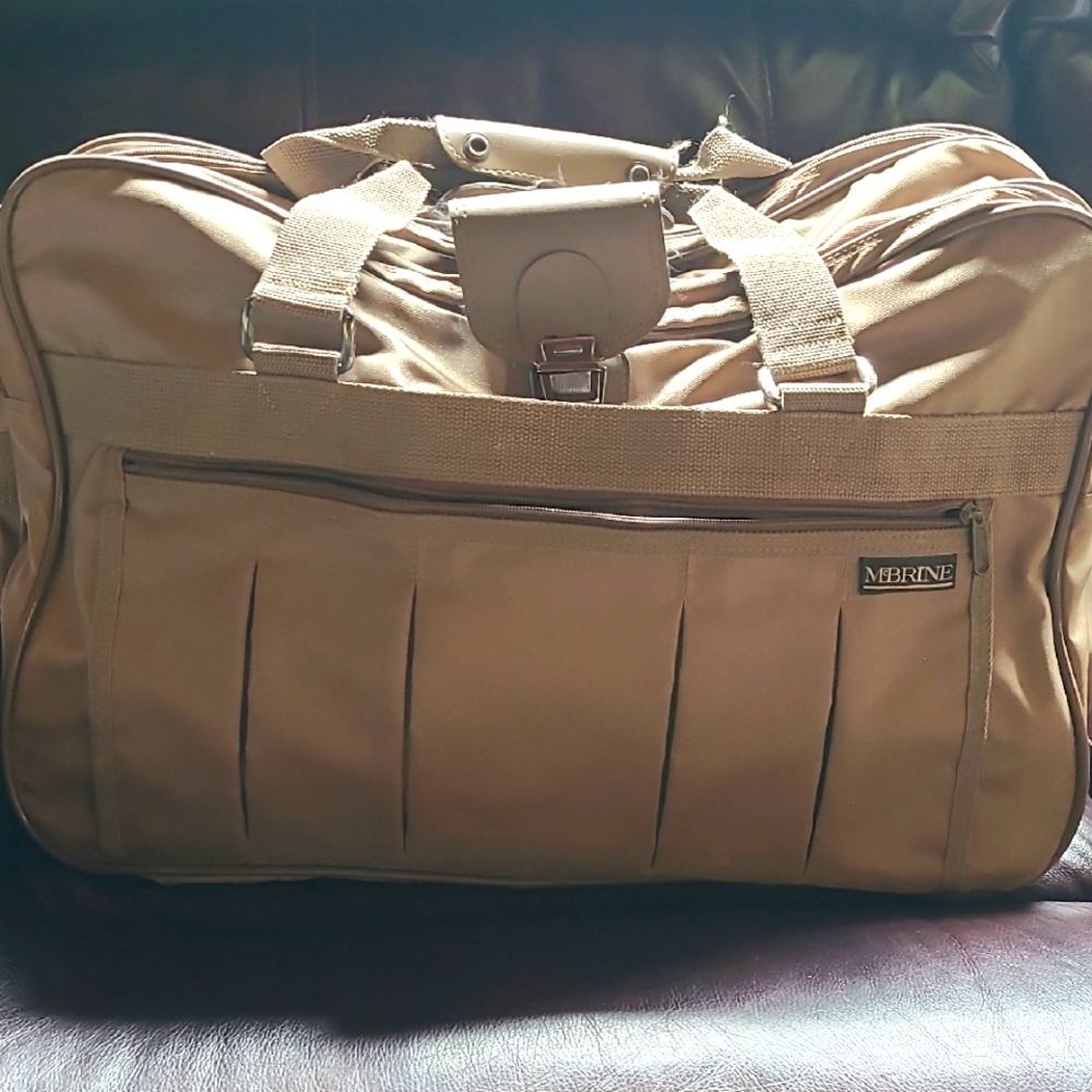Tan Men's Weekender Travel Duffle Bag (105)